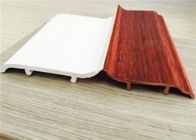 Decorative White PVC Skirting Board 10CM Height Hot Stamping Finish
